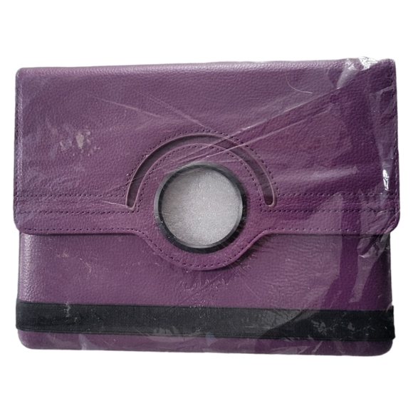 Host Pick 😀 Purple Plum Apple iPad 2 Ctech Case Stand Cover 360° Rotation 9.7" - Picture 7 of 11